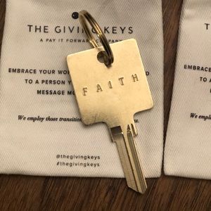 The giving key- keychain
